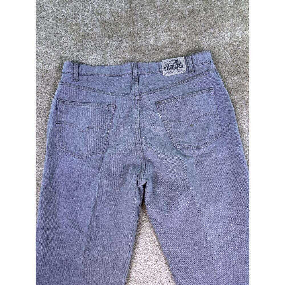 VTG 90s Levi’s SilverTab Baggy Fit Jeans Men’s 38x30 Gray USA Made 1994 E347 - Picture 8 of 14